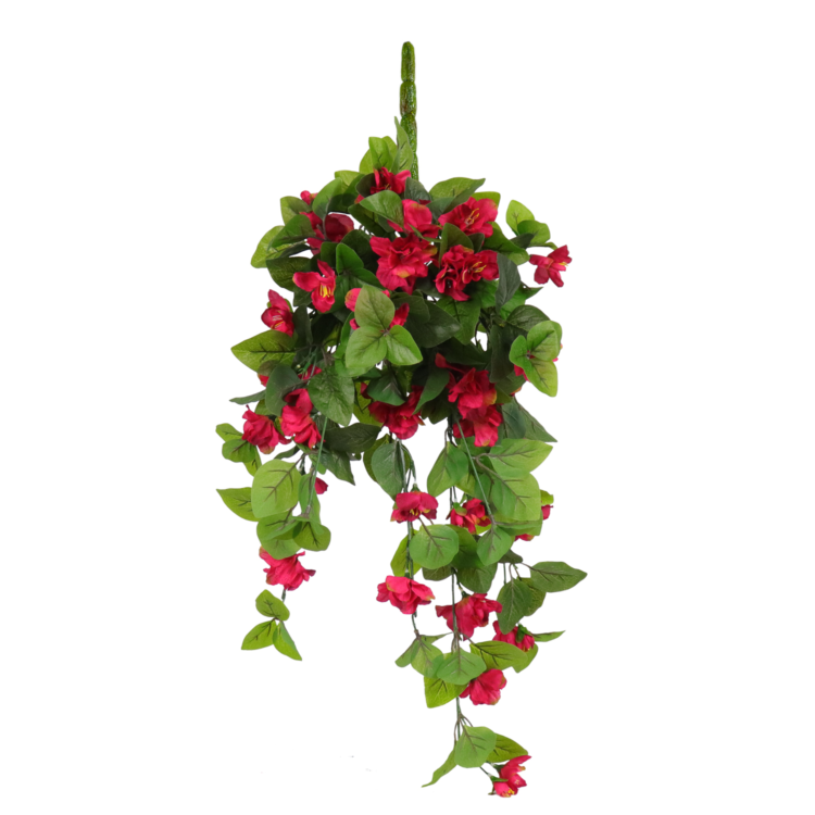 Azalea Hanging Vine, Red, 24in (UV)