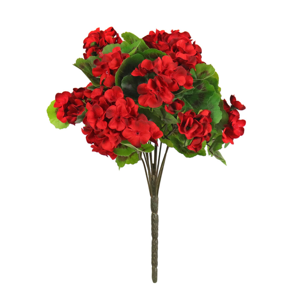 Geranium Bush, Red, 21in (UV)