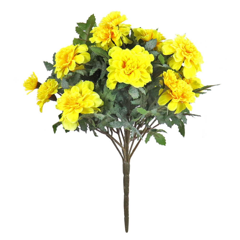 Marigold Bush, Yellow, 9in (UV)