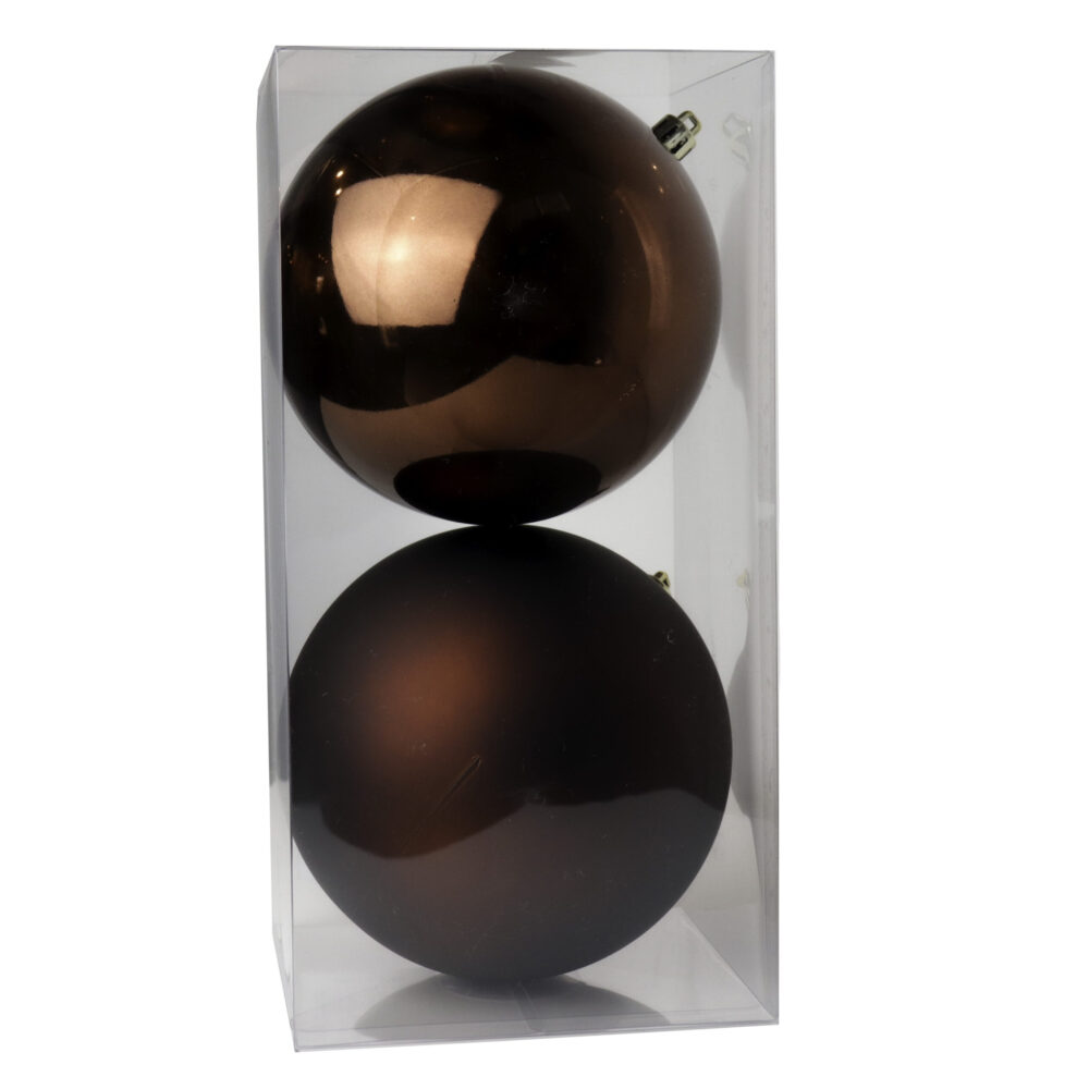 Orbs Shiny & Matte, Chocolate, 5in (Set 2)