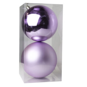 Orbs Shiny & Matte, Arctic Lavender, 5in (S/2)