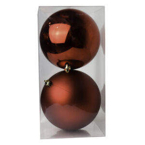 Orbs Shiny & Matte, Royal Red, 5in (S/2)