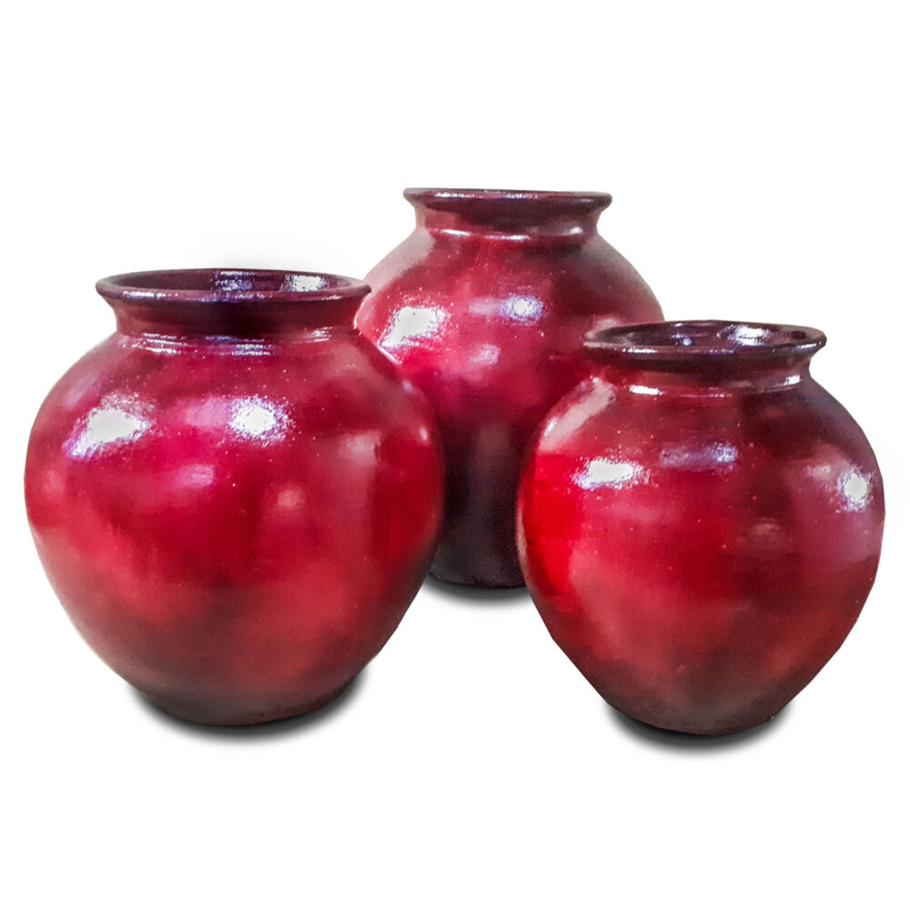 Esfera Vases, Red Capulin, Medium