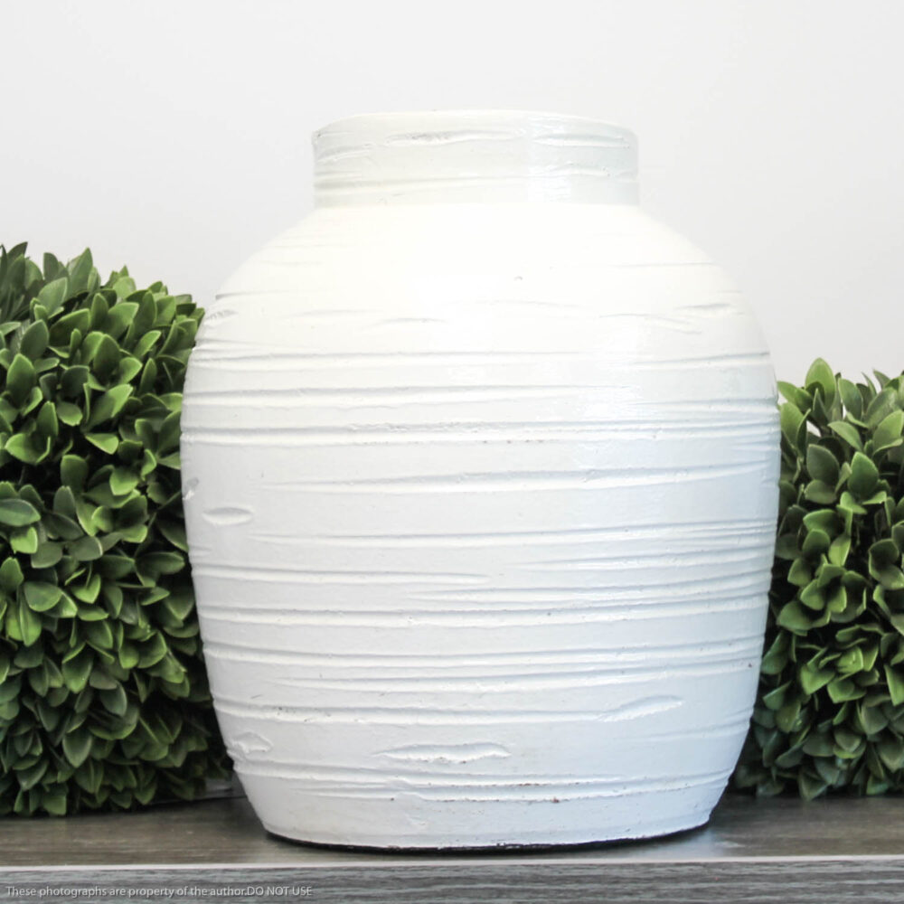 Norfolk Vases, White, Large