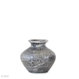 Ollita Vases, Black Textured, Small