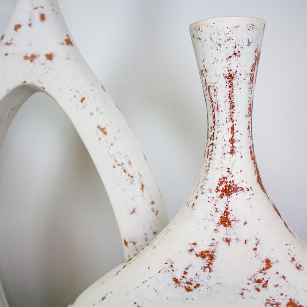 Catalina Vases, White Terracotta, Small - Image 3