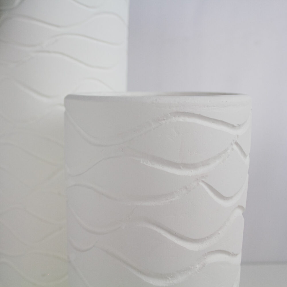 Mandra Vase, White, Medium - Image 3