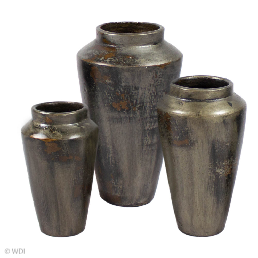 Gala Vases, Silver Black, Small - Image 5