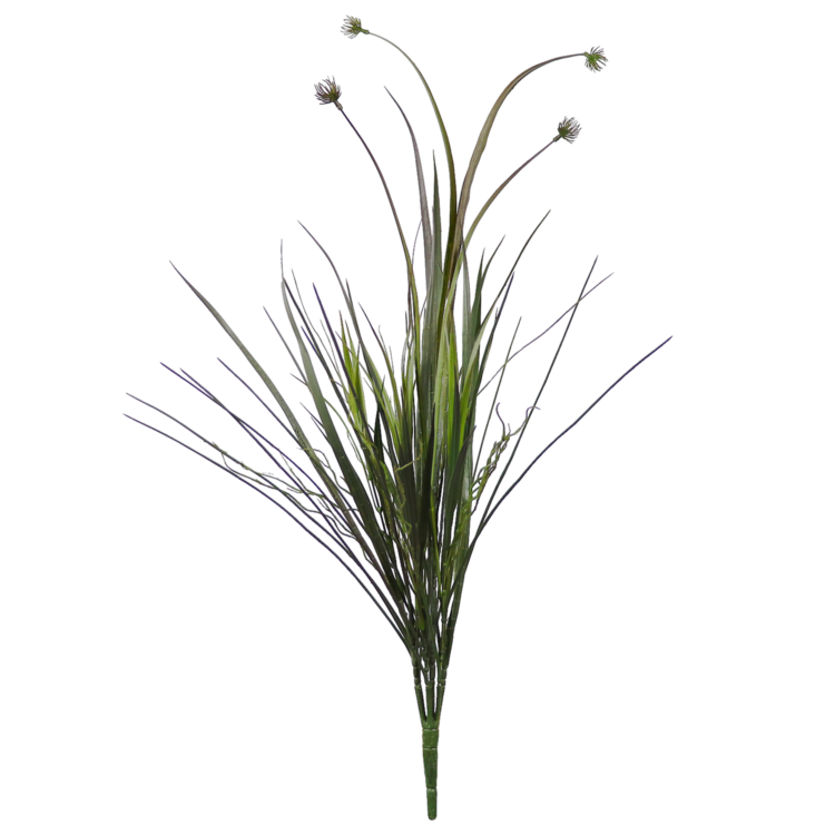 Grass w Buds Pick, Dark Green, 30in