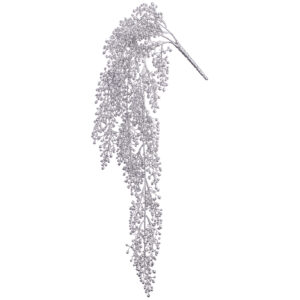Berry Hanging Metallic, Silver, 24in