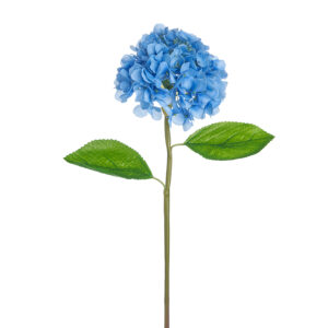 Hydrangea Flower Spray, Blue, 21.5in
