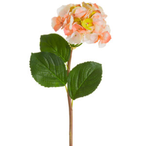 Hydrangea Flower Spray, Coral, 28in