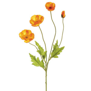 Poppy Spray, Orange, 23.6in