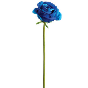 Full Bloom Rose, Blue, 19in