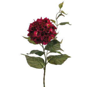 Hydrangea Flower Spray, Red, 34in