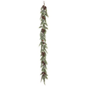 Cedar Garland w/ Pine Cones, 6ft