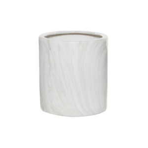 White Porcelain Indoor OR Outdoor Planter, 12in