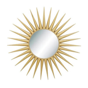 Starburst Gold Metal Wall Mirror, 42in
