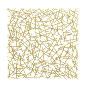 Geometric Overlapping Line Gold Metal Decor, 40in