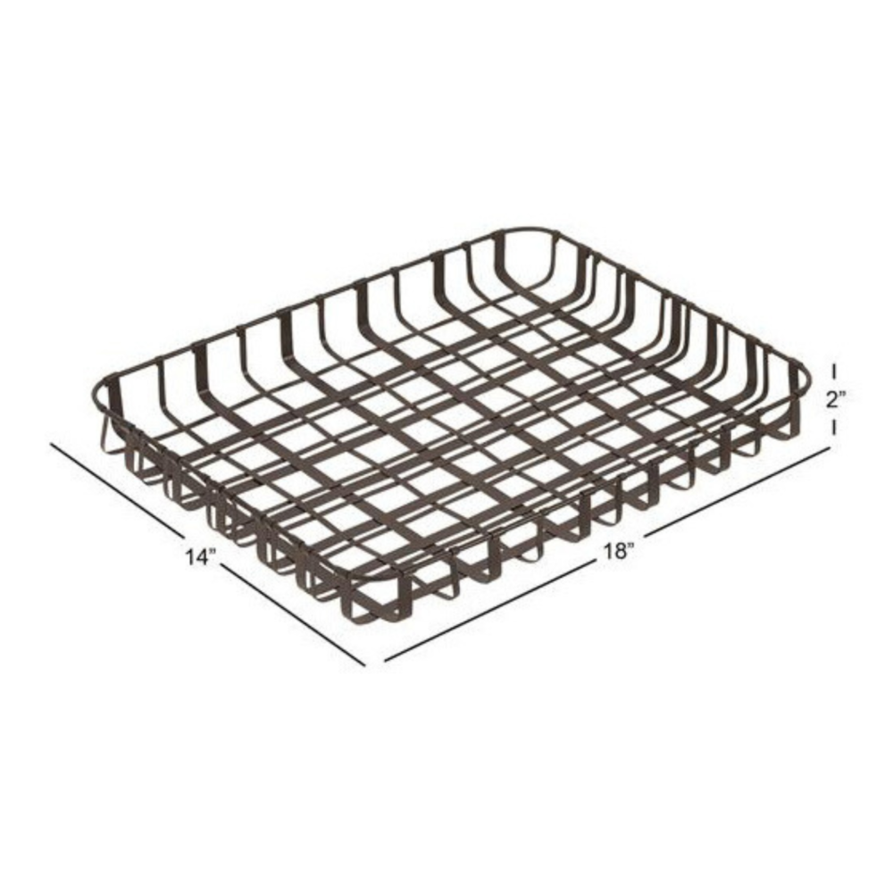 Metal Wire Tray, Black, 18in - Image 2