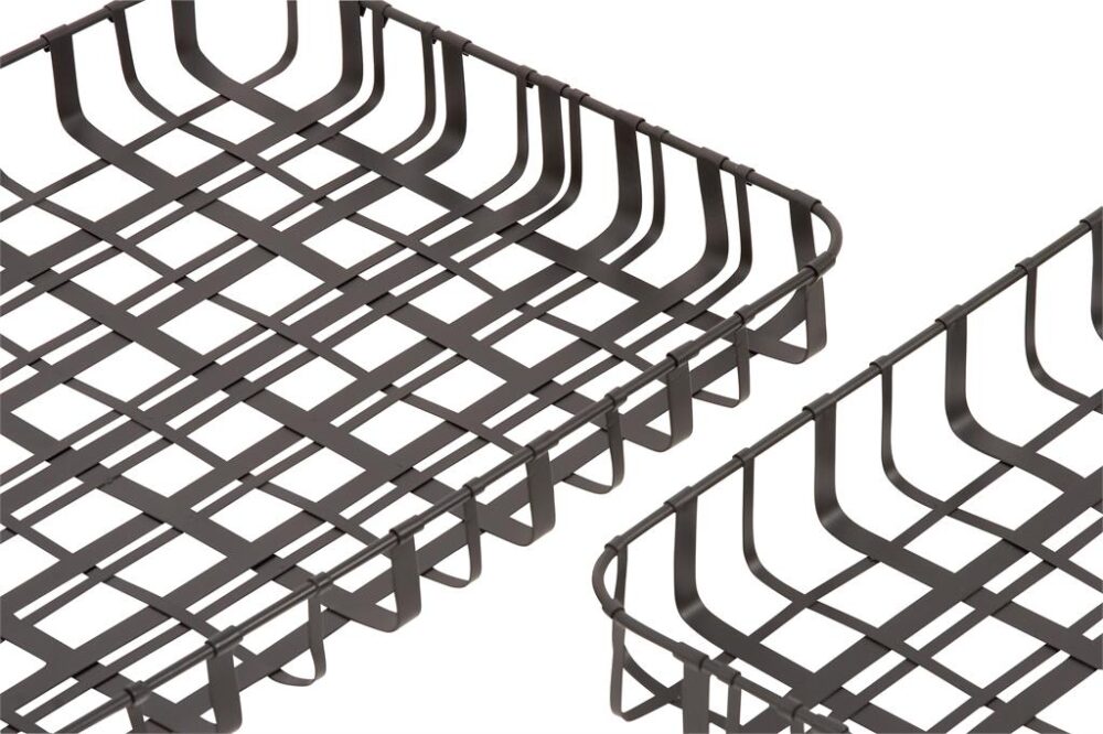 Metal Wire Tray, Black, 18in - Image 3