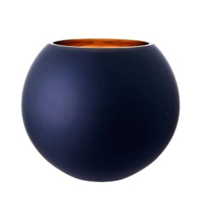Bowl, Black/Gold, 8.5in