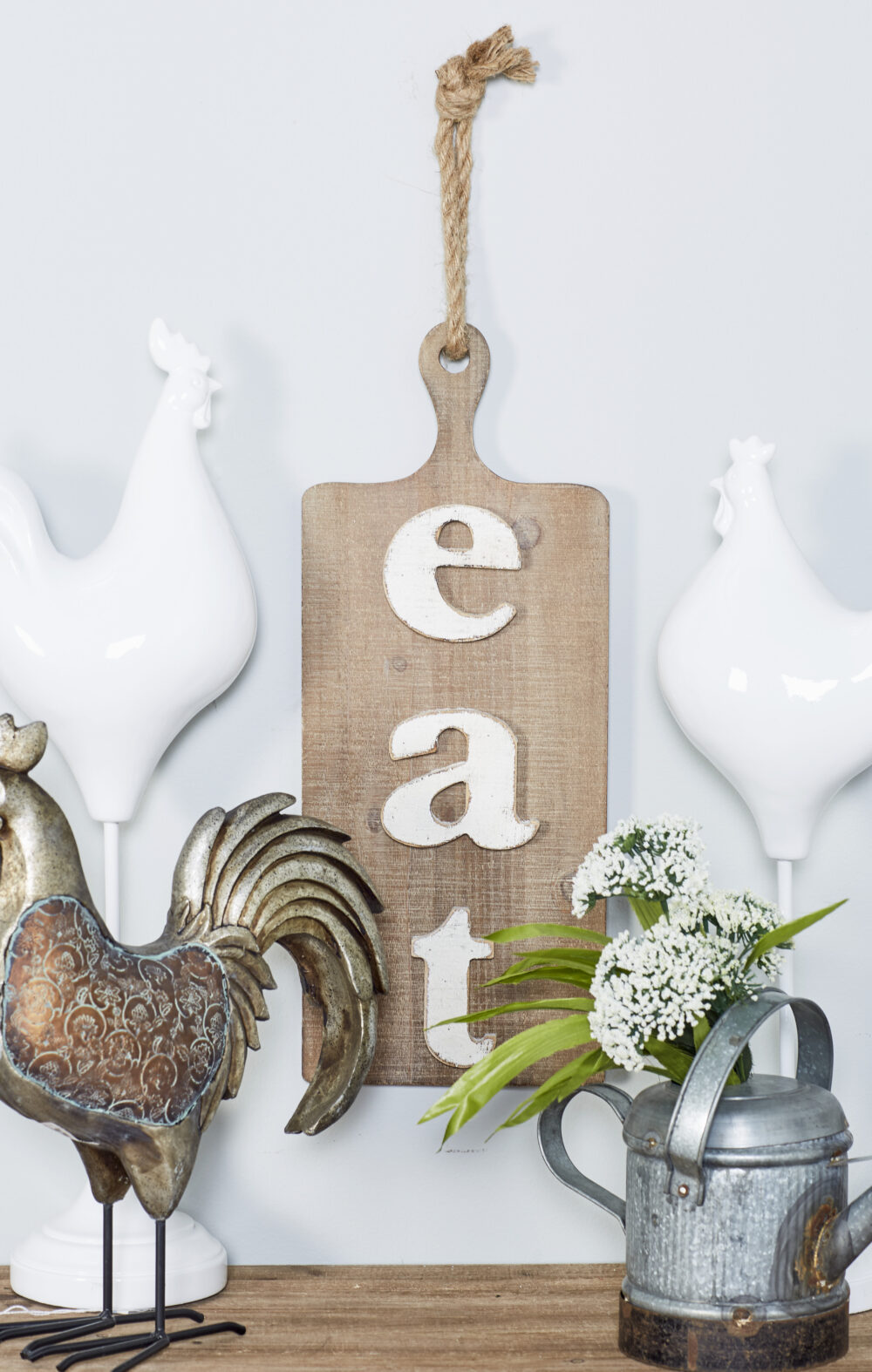 Brown Fir Wood Eat Sign Farmhouse Wall Decor, 20inx8in - Image 2