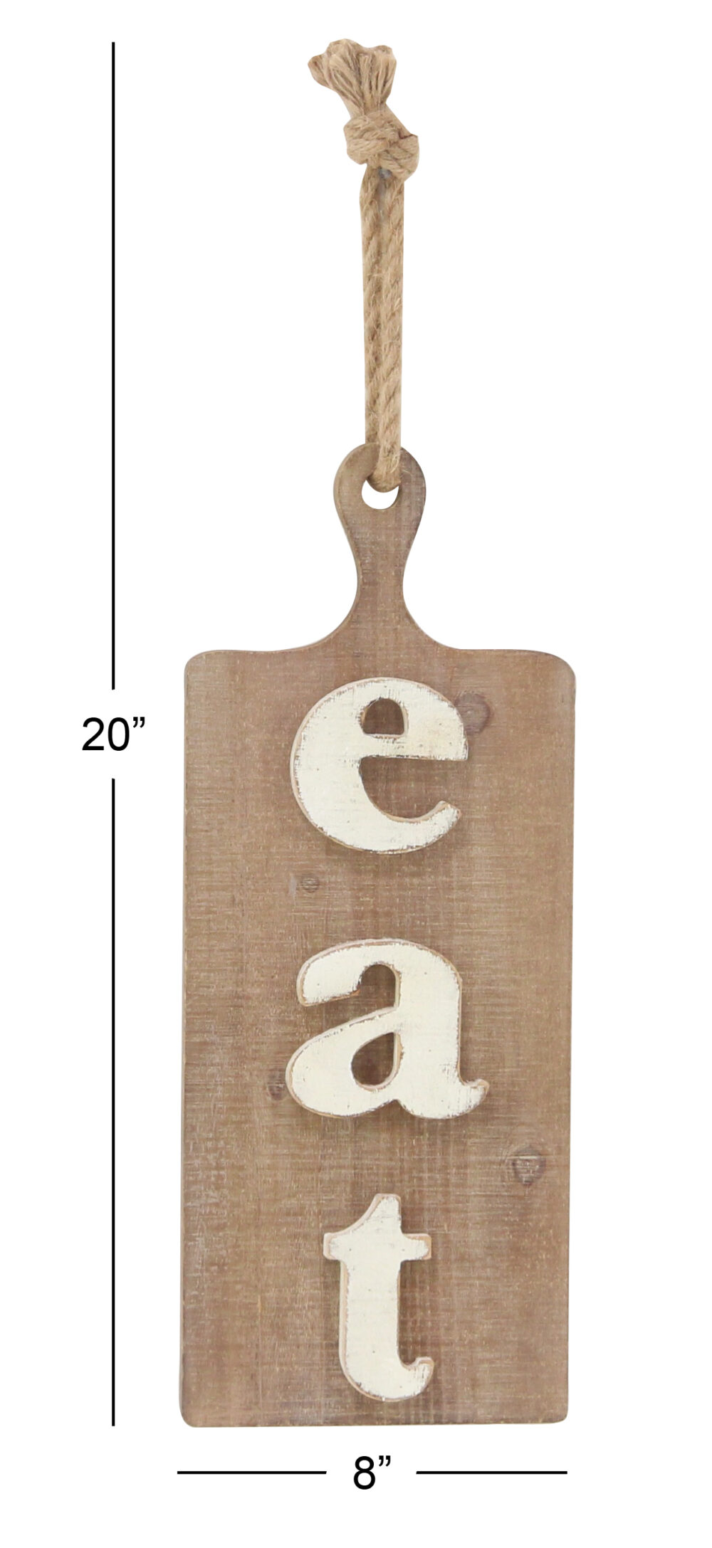 Brown Fir Wood Eat Sign Farmhouse Wall Decor, 20inx8in - Image 4