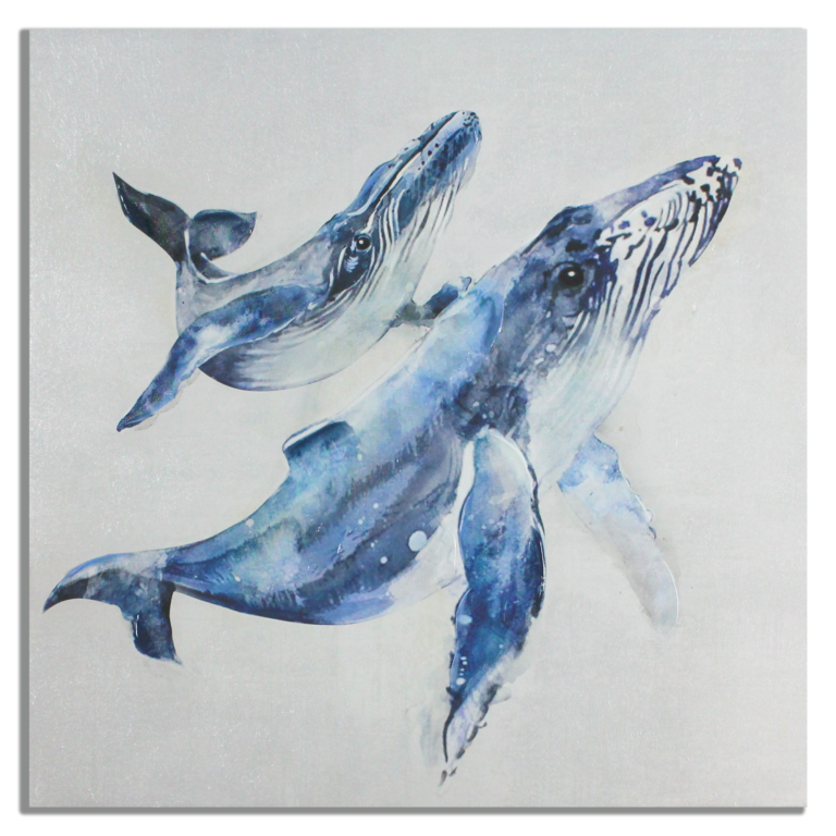 Sea Wall Art (24in x 24in)