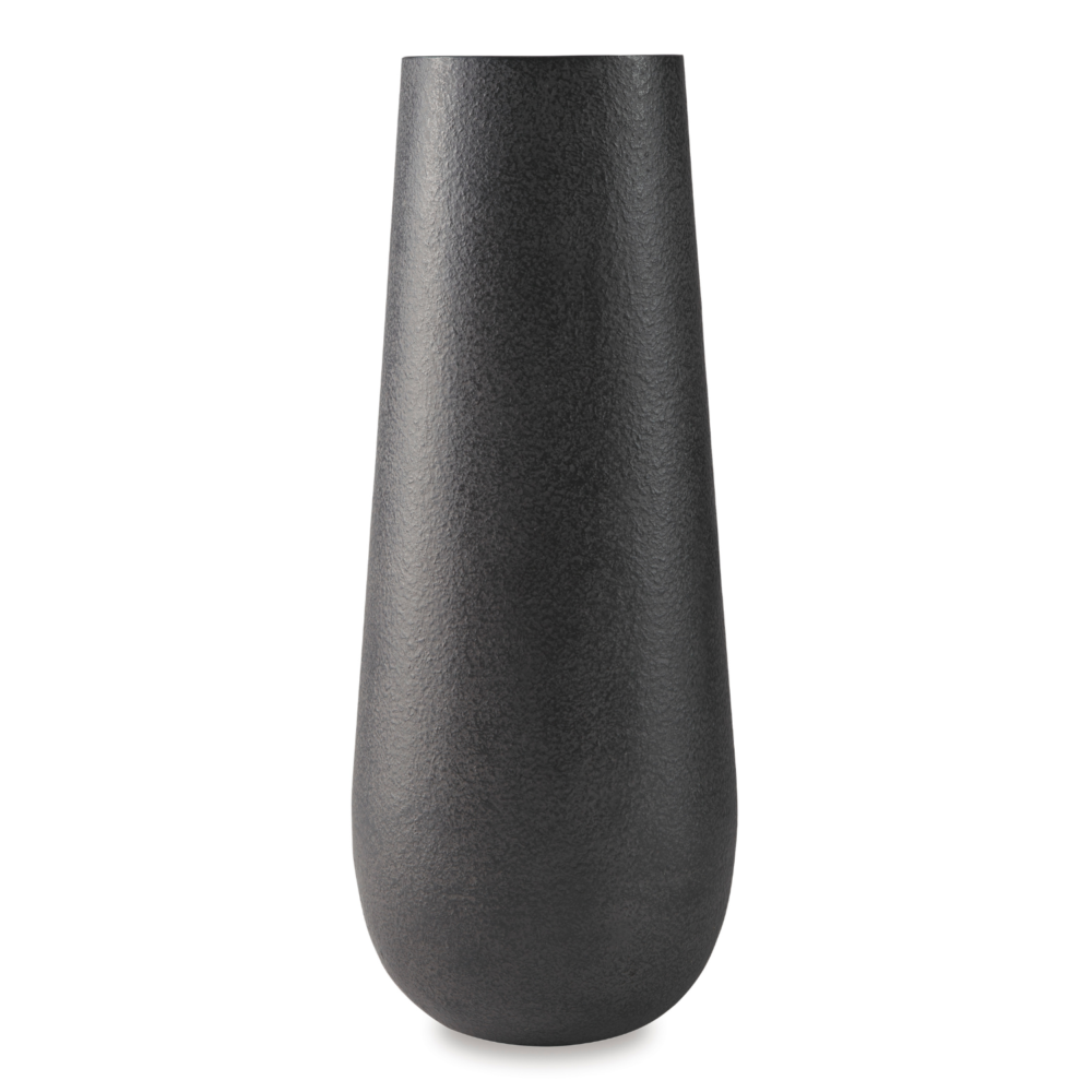 Casual Fynn Vase, Black, 18in