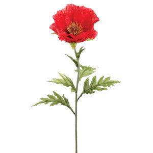 Poppy Spray, Red, 28in