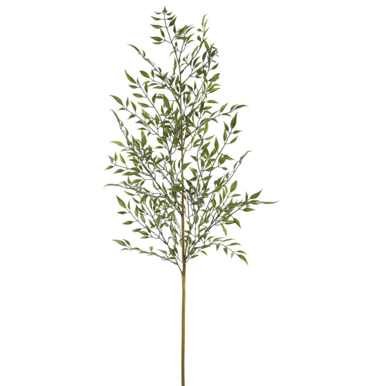Bamboo Leaf Mini Stem, Green, 39in