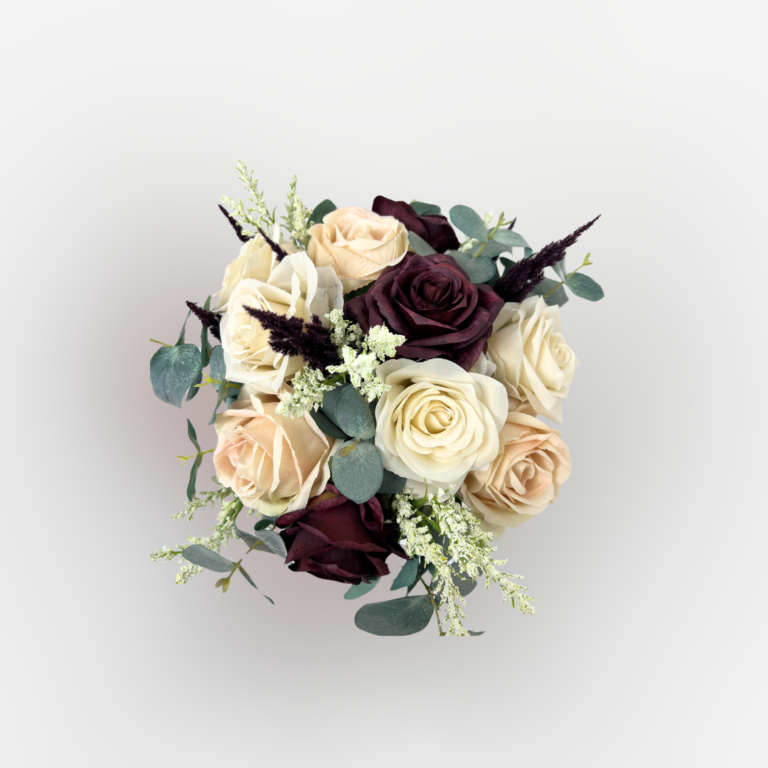 Aubergine Wedding Bouquet