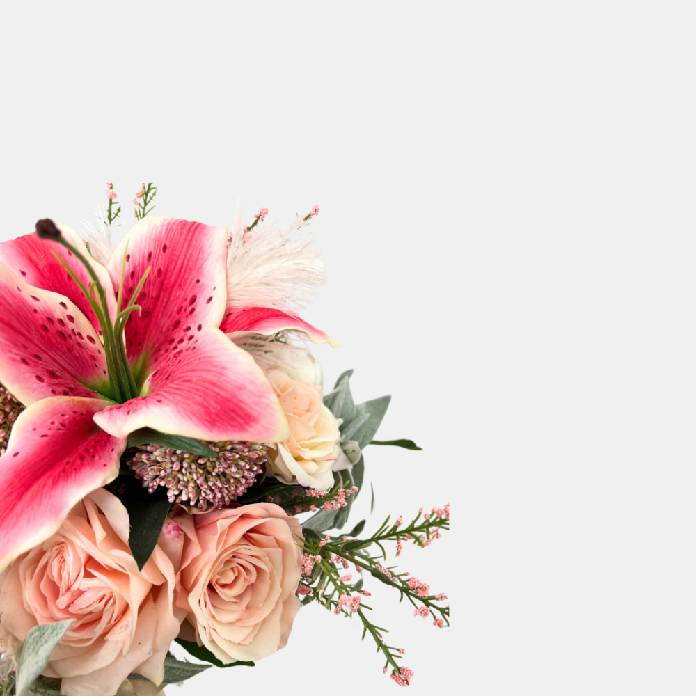 Pink Flower Bouquet - Image 3