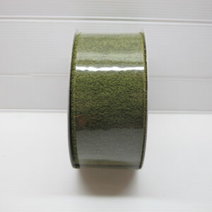 Ribbon Wool, Green, 2.5inx10yd
