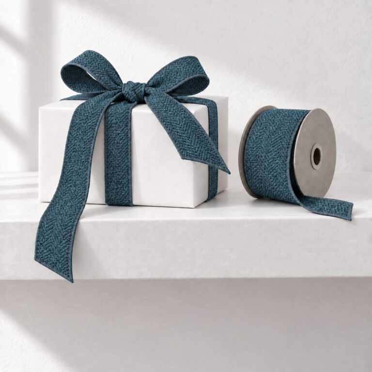 Ribbon Tweed Blu 1.5x10