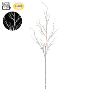 Light Twig Branch, White, 52in