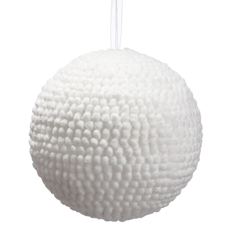 Ornament, White, 8in