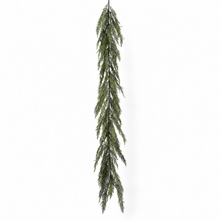 Green cedar garland, 6 ft