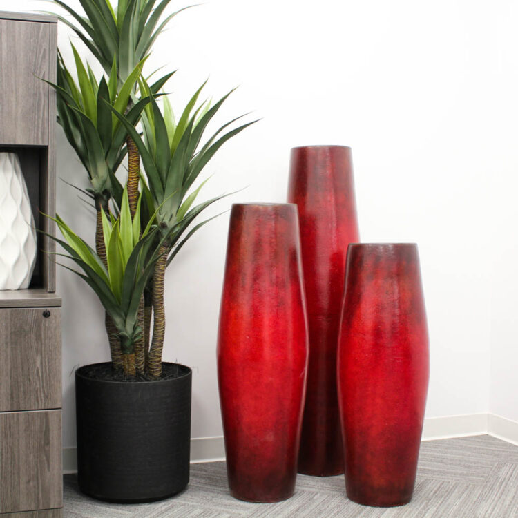 Puro Hand-Crafted Terracotta Floor Vases