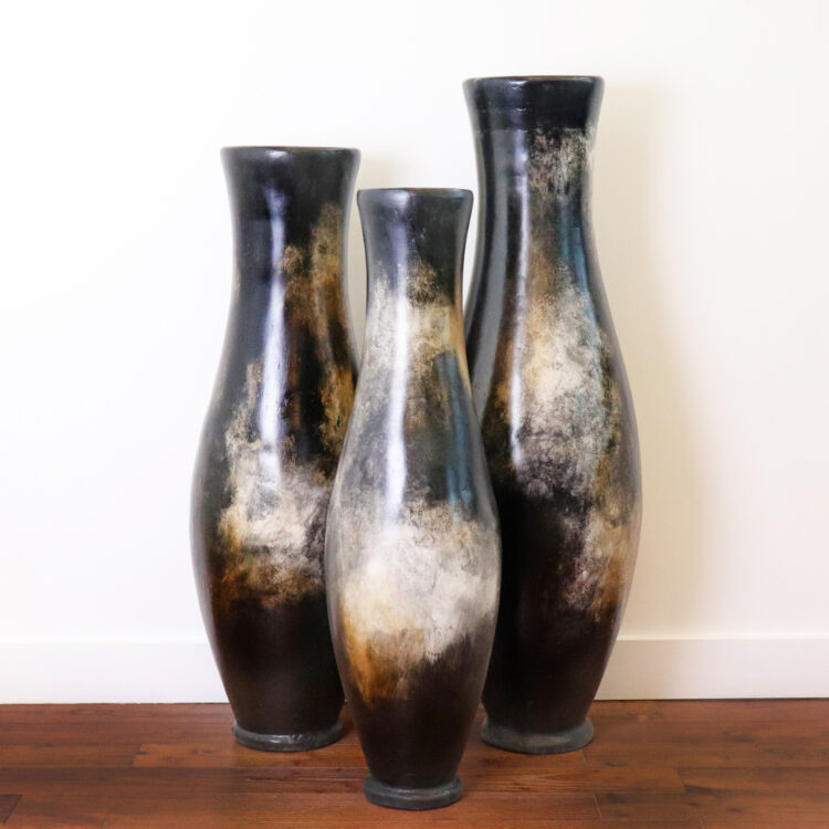 Petra Hand-Crafted Terracotta Floor Vases