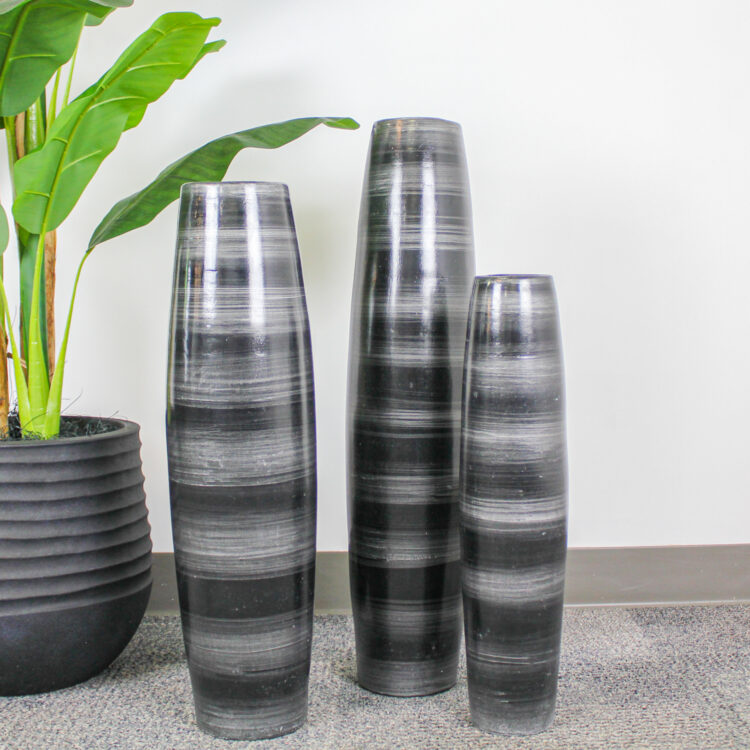 District Hand-Crafted Terracotta Floor Vases