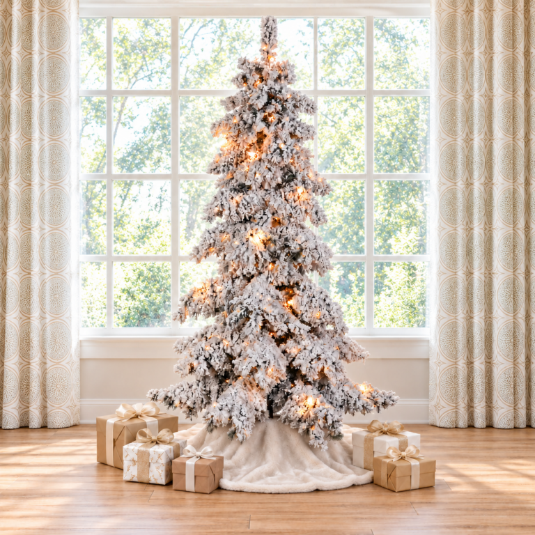 Fairbanks Flocked Christmas Tree