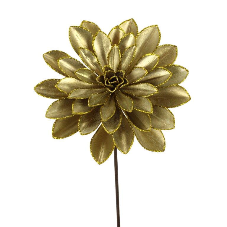 Giant Glitter Echeveria Pick, Gold, 15inx12in