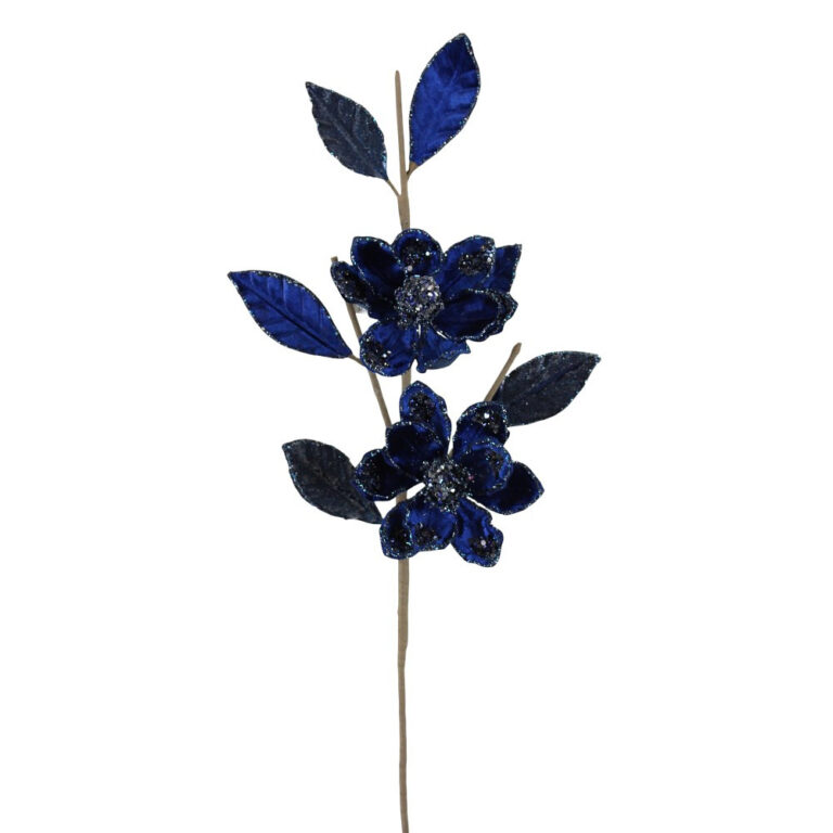 Magnolia Jewel Stem, Blue, 28in