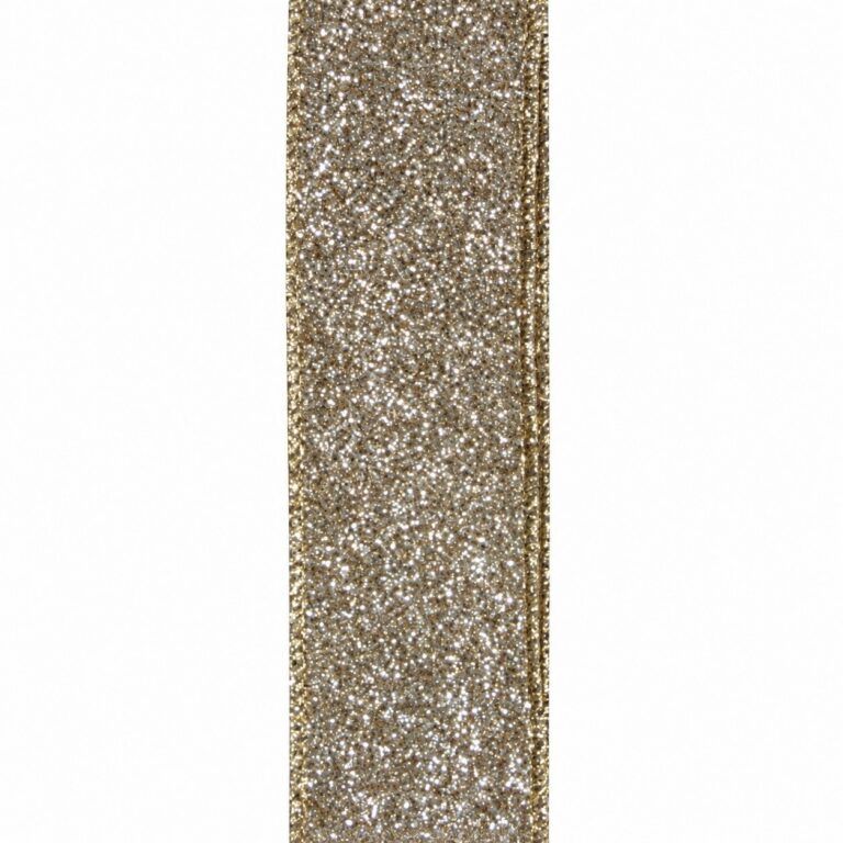Glitter Ribbon, Silver, 1.5inx10yd