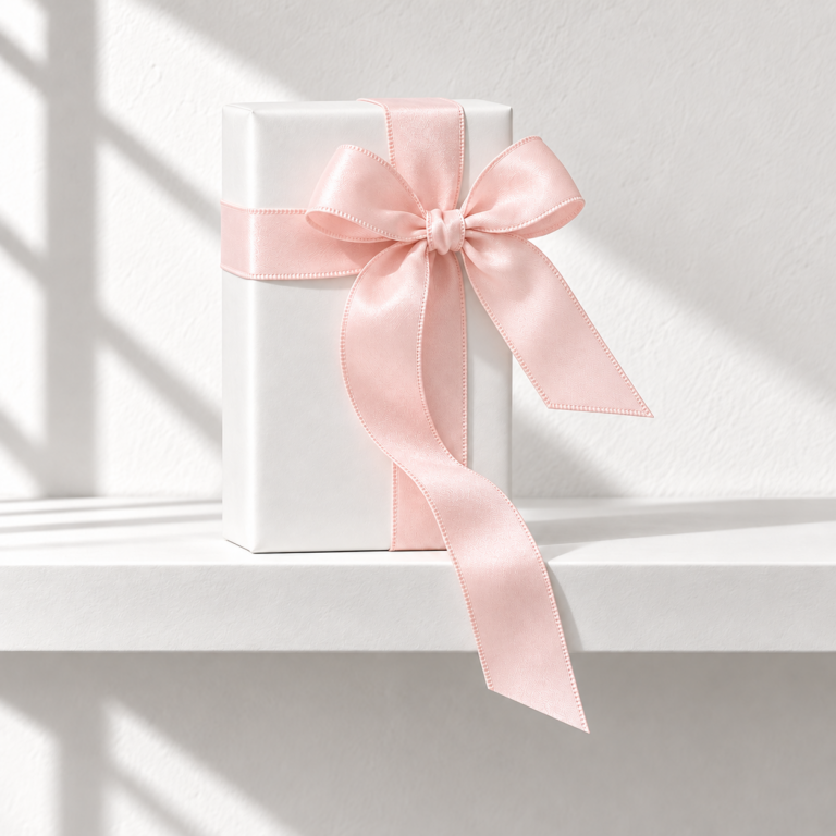 Velvet Ribbon, Blush, 4in x 10yd