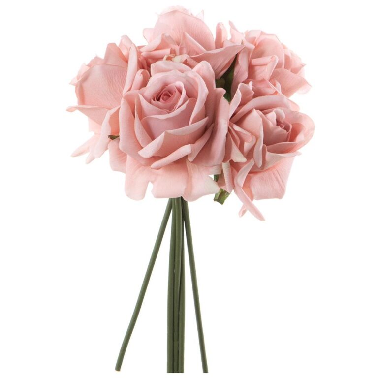 Rose Bundle, Pink, 12in (Real Touch)
