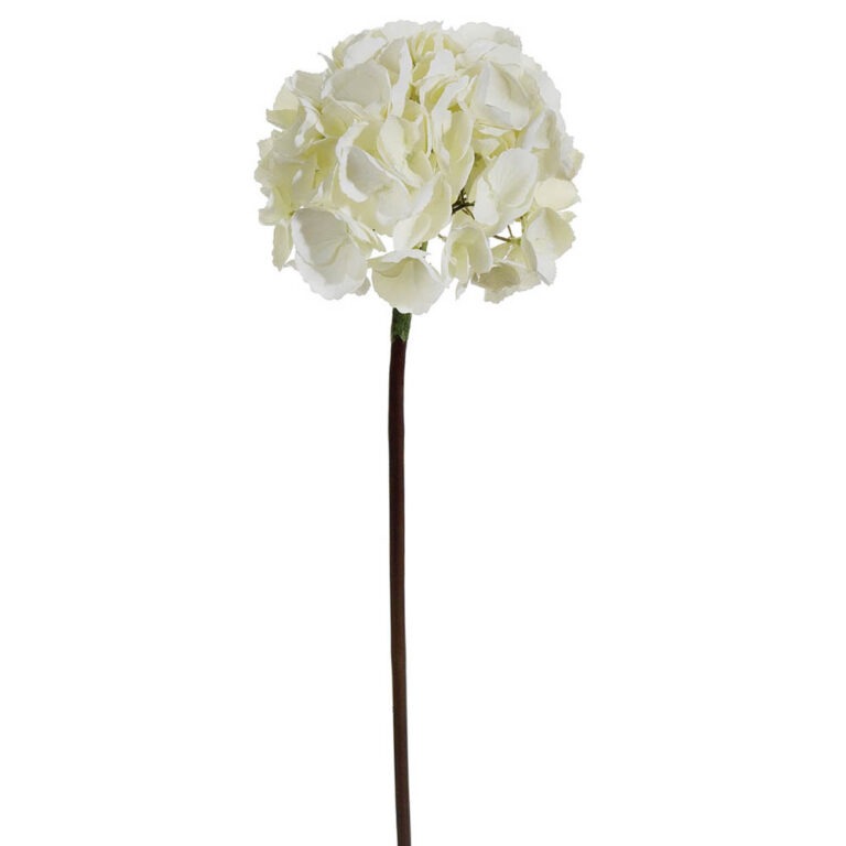 French Hydrangea Spray, Ivory, 25in