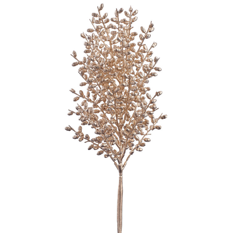 Metallic Sedum Bush, Gold, 17in
